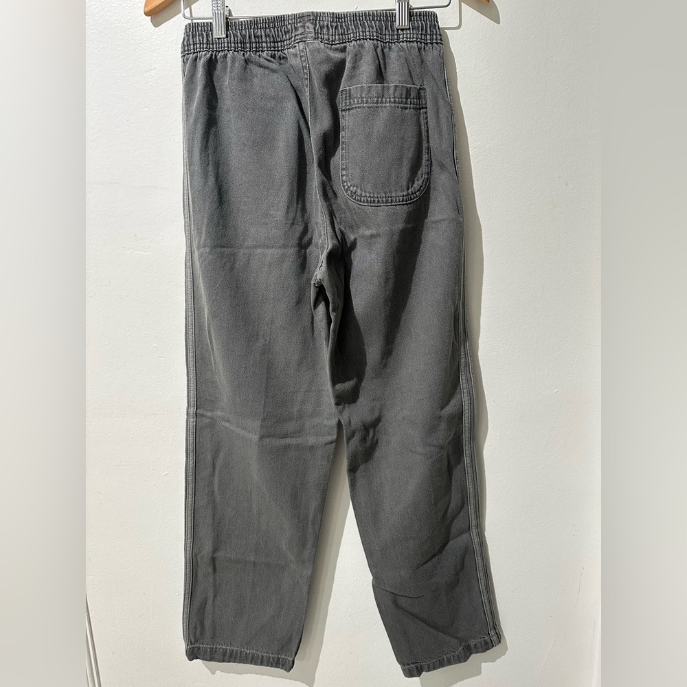 Adidas Gray Jeans Big Kids Unisex Size L (14–15) – Elastic Waist – Like New - Picture 8 of 9